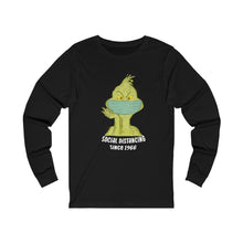 Load image into Gallery viewer, Grinch Social distancing    Long Sleeve Tee