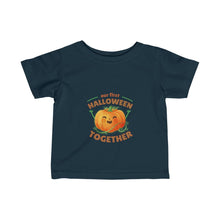 Load image into Gallery viewer, Infant Our First Halloween toghther Fine Jersey Tee