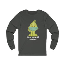 Load image into Gallery viewer, Grinch Social distancing    Long Sleeve Tee
