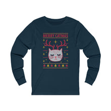 Load image into Gallery viewer, Merry Catmas   Long Sleeve Tee