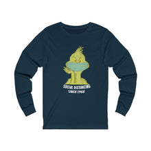 Load image into Gallery viewer, Grinch Social distancing    Long Sleeve Tee