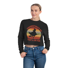 Load image into Gallery viewer, Women's Cropped Sweatshirt