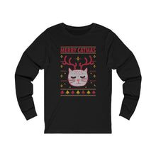 Load image into Gallery viewer, Merry Catmas   Long Sleeve Tee

