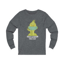 Load image into Gallery viewer, Grinch Social distancing    Long Sleeve Tee

